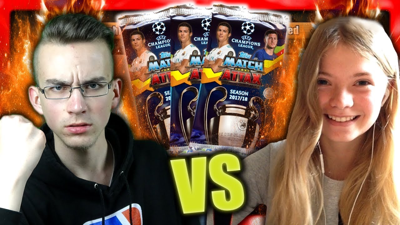 MATCH ATTAX 17/18 Champions League PACK & PLAY vs SARAHFCBAYERN 😱🔥