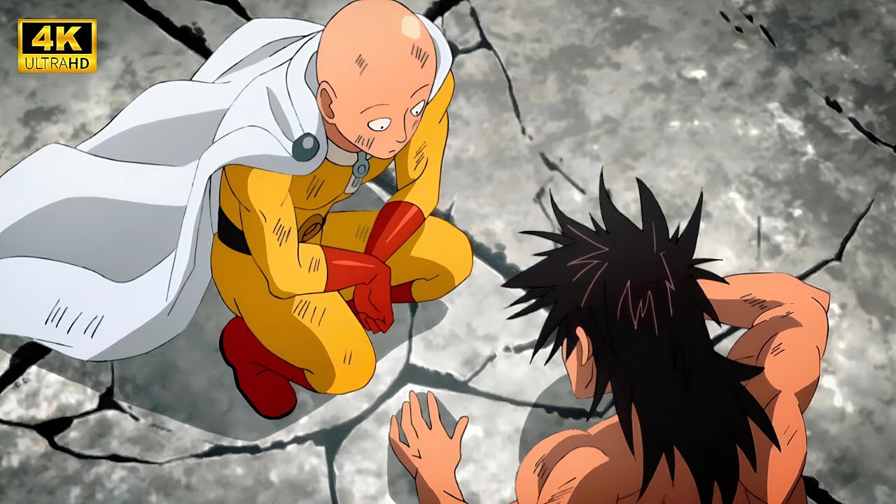 Saitama Vs Bakuzan and Gouketsu | One Punch Man Baddass 🗿 Moments in Hindi