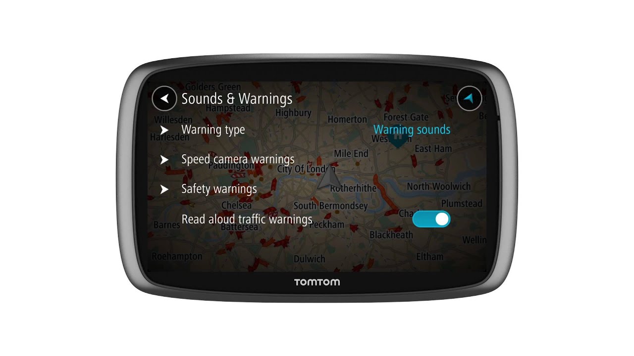 TomTom GO: Managing personal settings