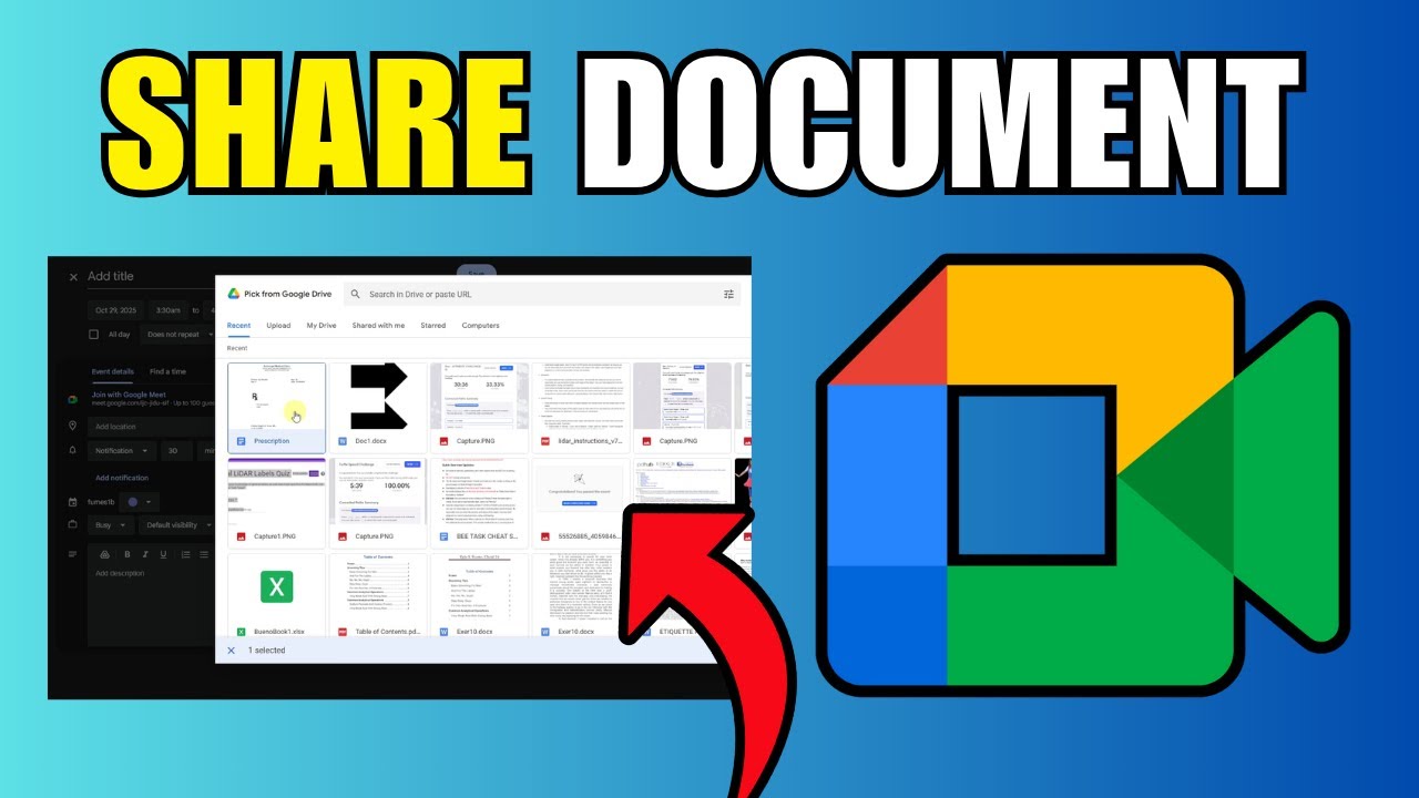 How To Share Document In Google Meet | Share File In Google Meet