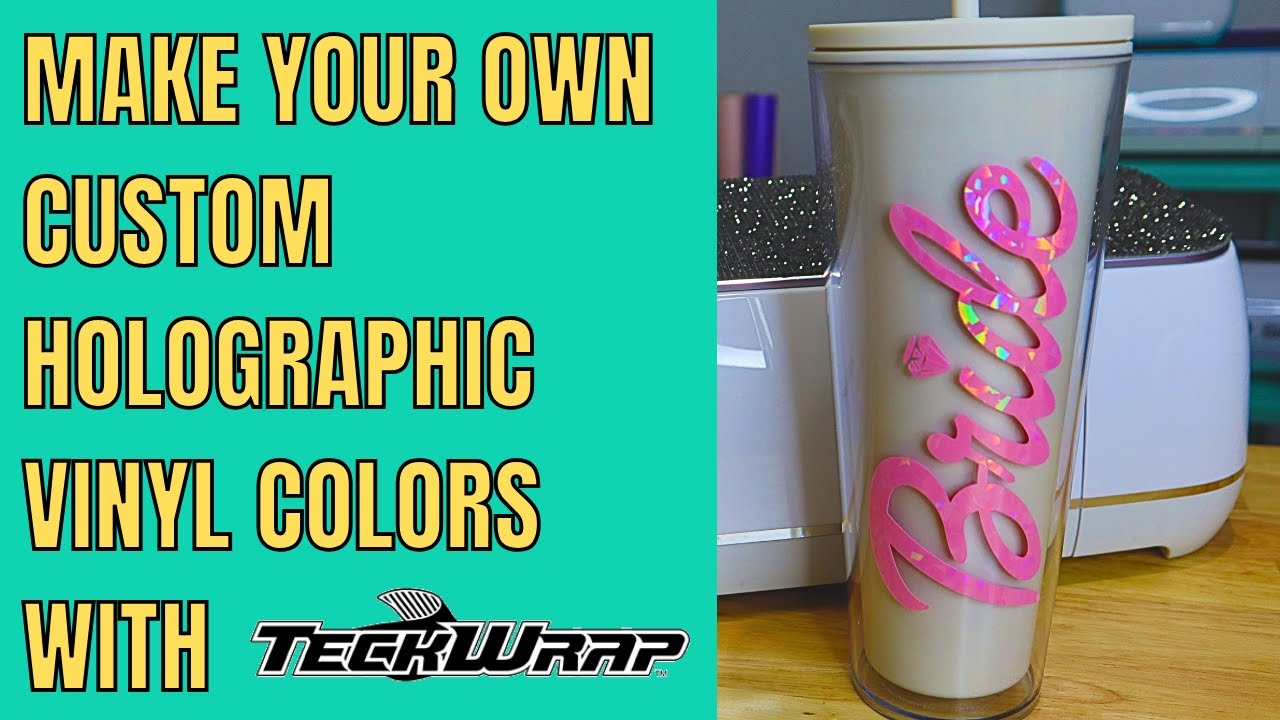 Using holographic laminate with your Cricut and making custom cut settings with Teckwrap