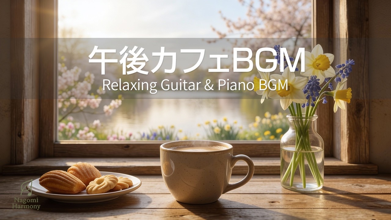 午後カフェBGM｜集中が続く穏やかな時間 | Relaxing Guitar & Piano BGM