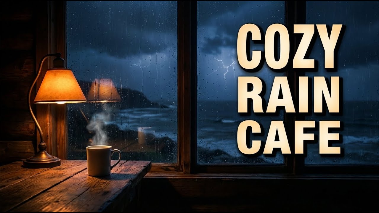 Rainy Night Cafe  Cozy Lofi Beats for Deep Focus  Relax