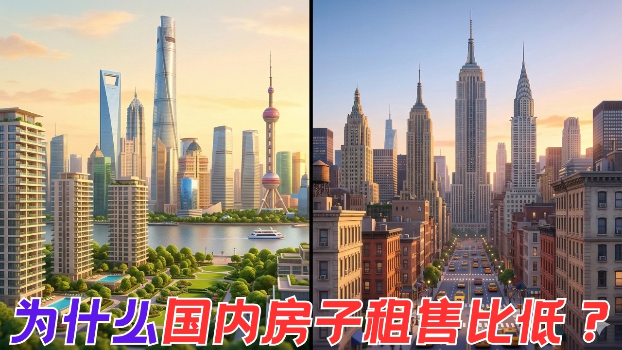 与国外大城市相比为什么中国一线城市房子租售比低？穿过国内顶级专家的视角为你破解迷思后的迷思【昆哥看房产】