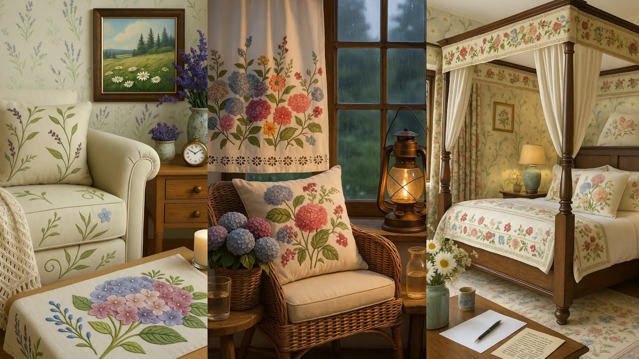 A Calm Cottage Escape 🌸 | English Country Home with Warm Light & Vintage Touches 🌷🍃