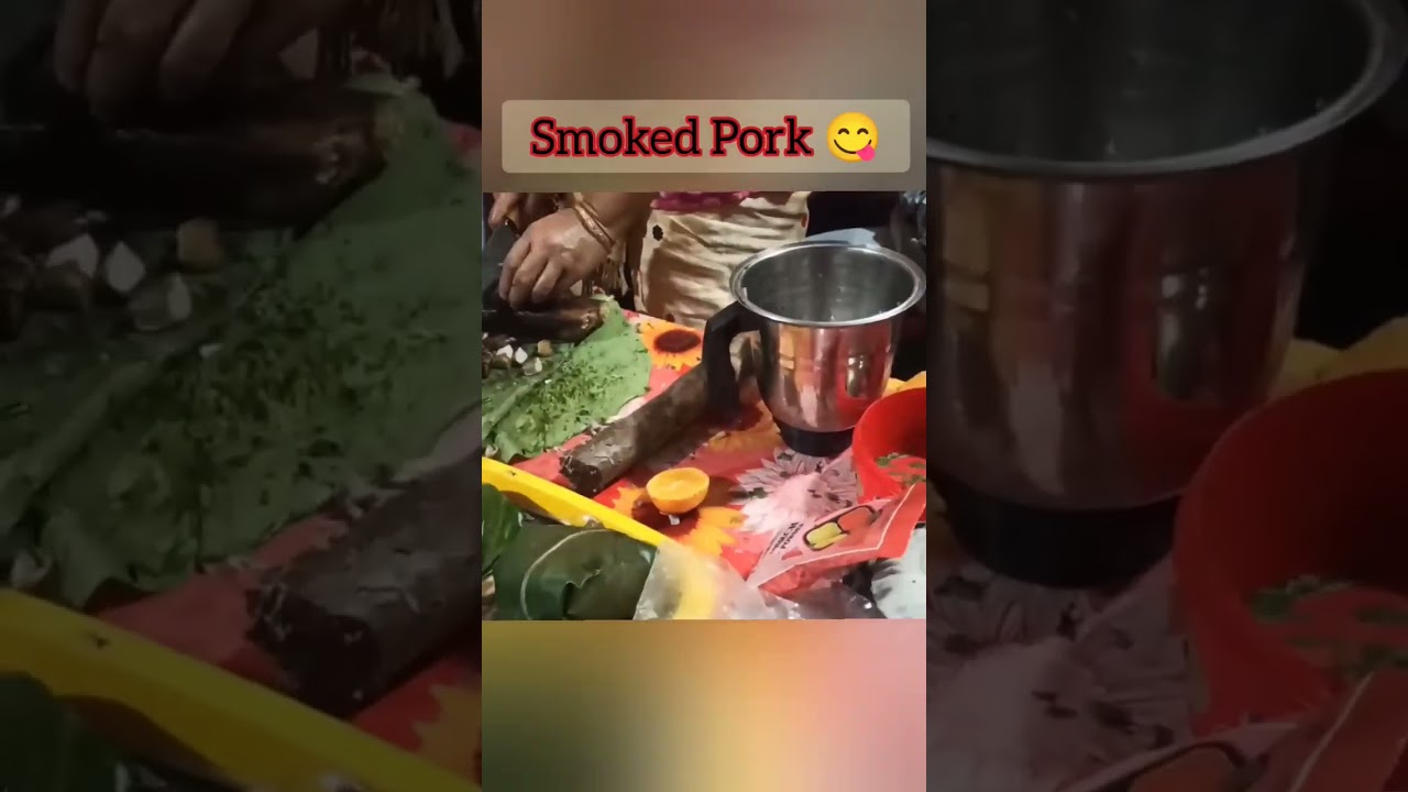 Smoked Pork In Guwahati (Assam) 😋😋 #pork #porkrecipe #ytshorts