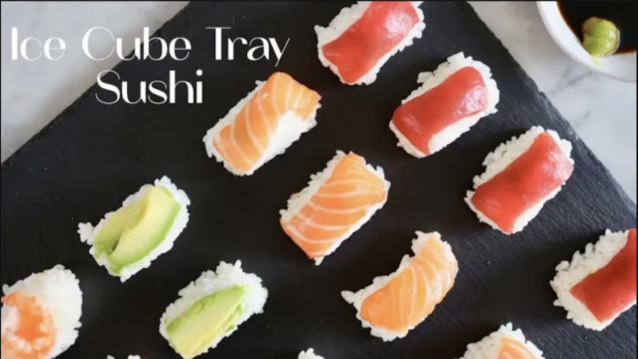 HOW TO make Ice Cube Tray Sushi & Spicy Tuna Poke Bowl//Easy & Fun Recipe
