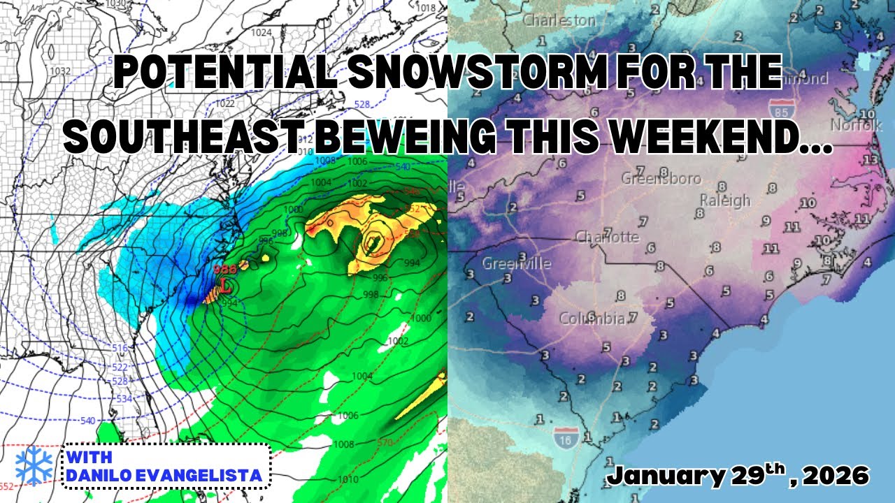 Potential Snowstorm Brewing For The Southeast This Weekend...