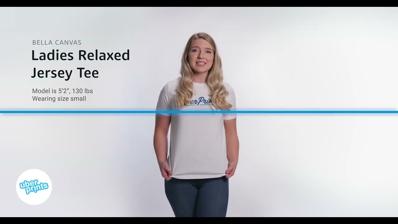 Ladies Relaxed Jersey Tee by Bella Canvas - Review Clip | Custom Printed at UberPrints