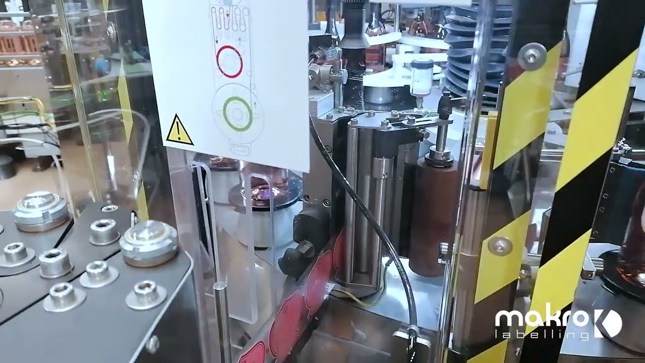 MAK-4 with SLIM Adhesive stations & cold glue labelling station for seal