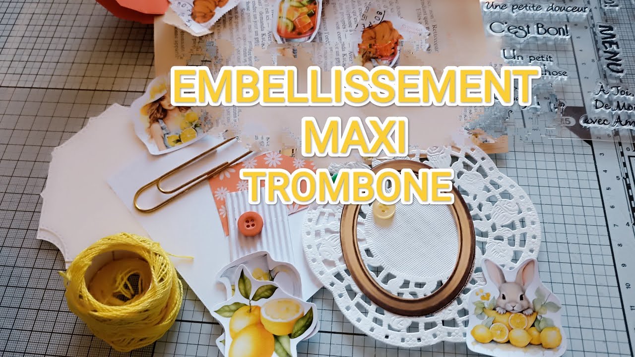 {19} : TUTO embellissement MAXI - TROMBONE 📎pour votre JUNKJOURNAL 