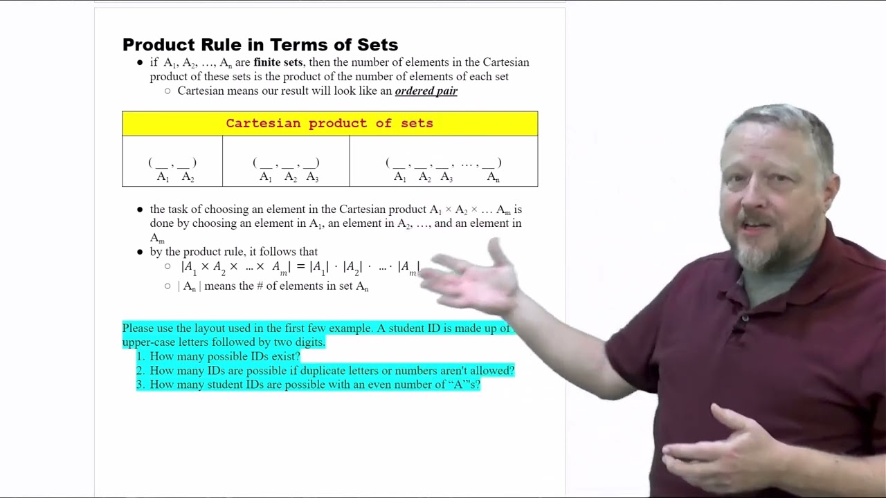 2 - Exercise - Product Rule in Terms of Sets