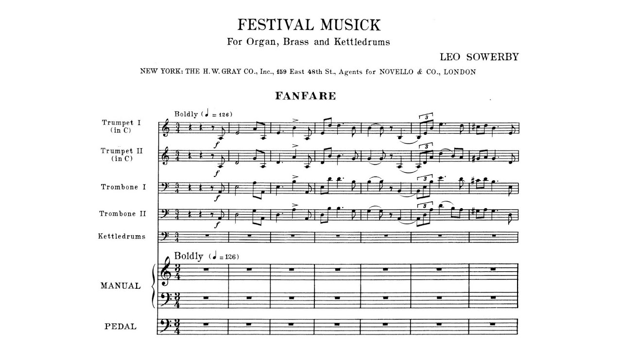 Leo Sowerby &ndash; Festival Musick
