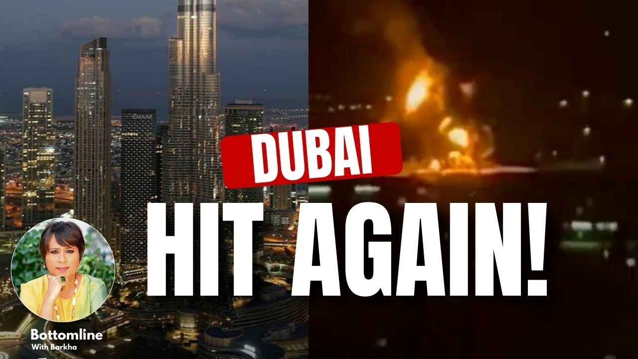 US Israel Iran War LIVE I Dubai Airport Attack BREAKING  I Drone Intercept Leads to Fire I Barkha