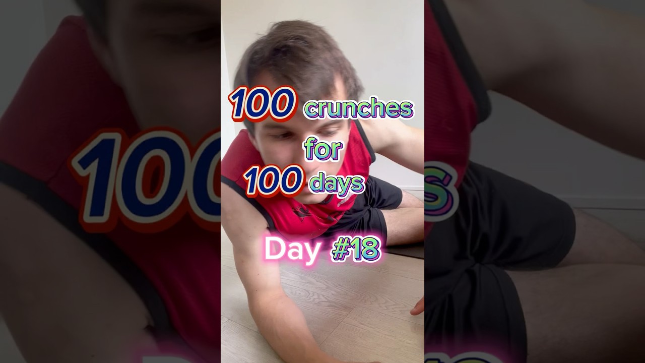 Day №18: 100 crunches for 100 days before 2024 ends! 