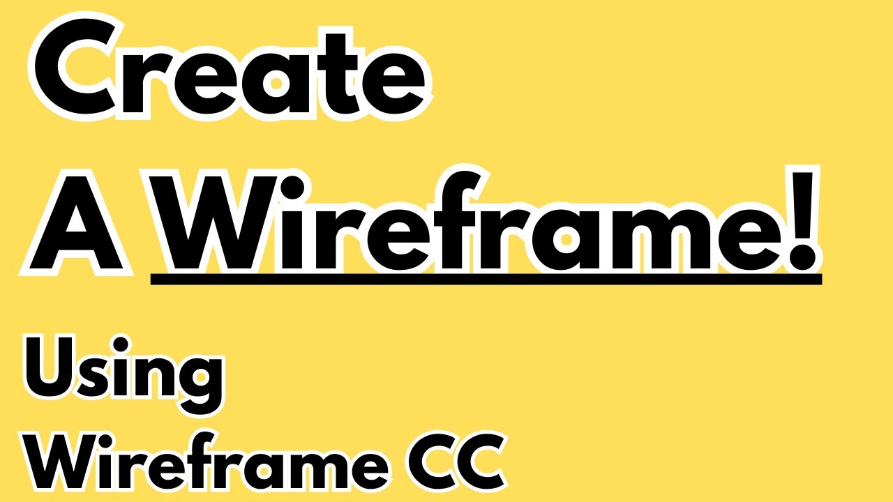 How to Create a Wireframe in Wireframe CC