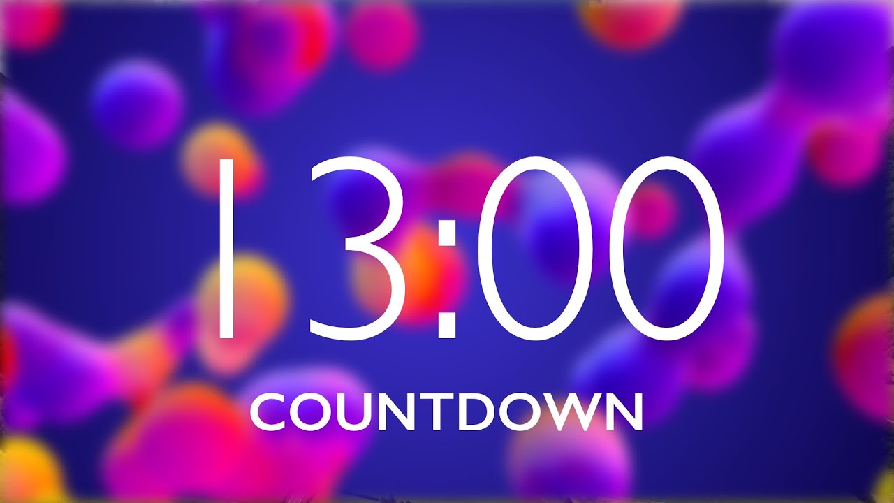 13 Minute Timer with Relaxing Music and Alarm