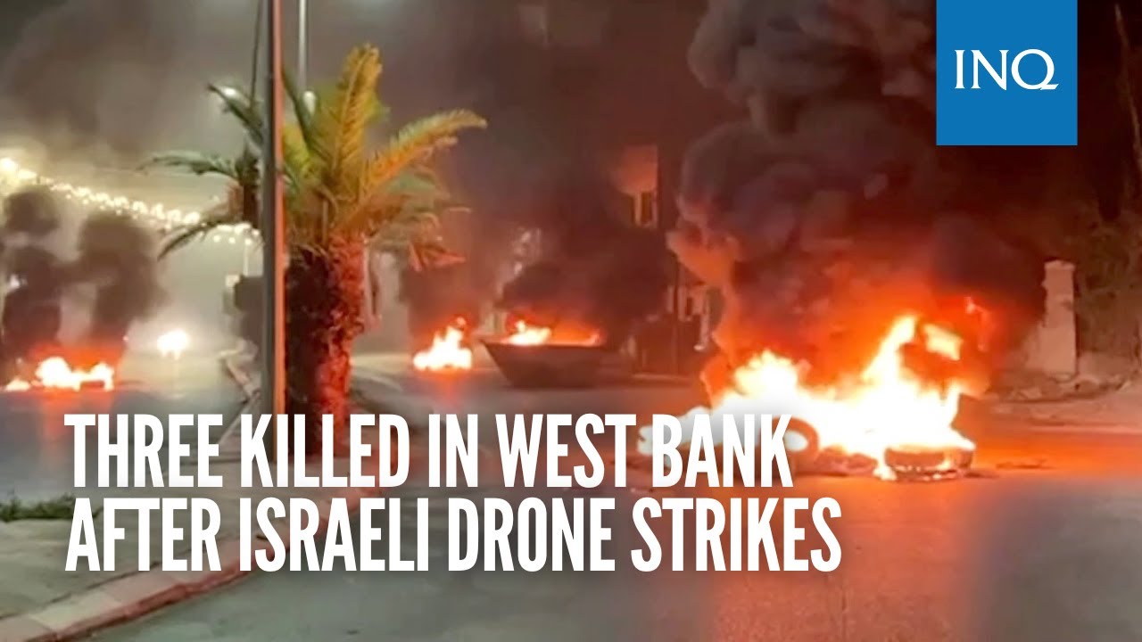 Three killed in West Bank after Israeli drone strikes