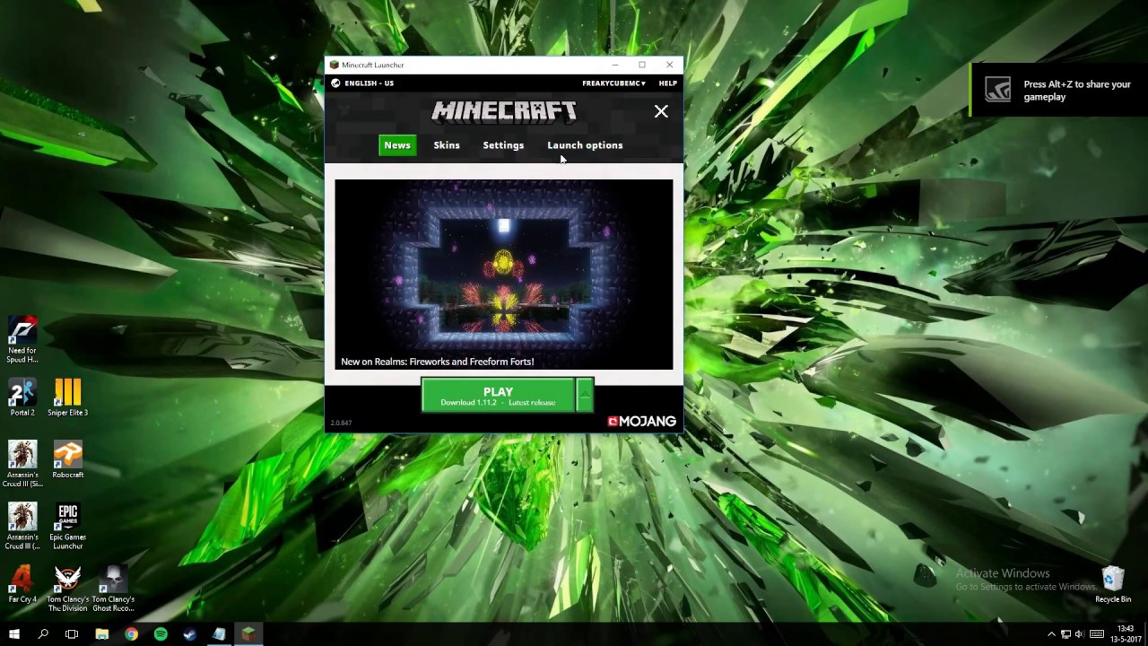 Minecraft 1.11 hacks installeren op Windows 10 (NL, Nieuwe launcher)
