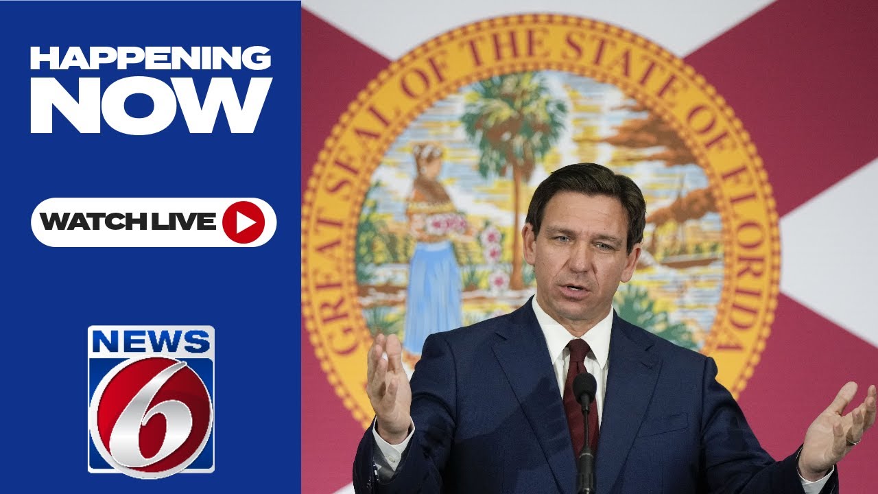 WATCH LIVE: Gov. Ron DeSantis holds news conference at 'Deportation Depot' in Baker County