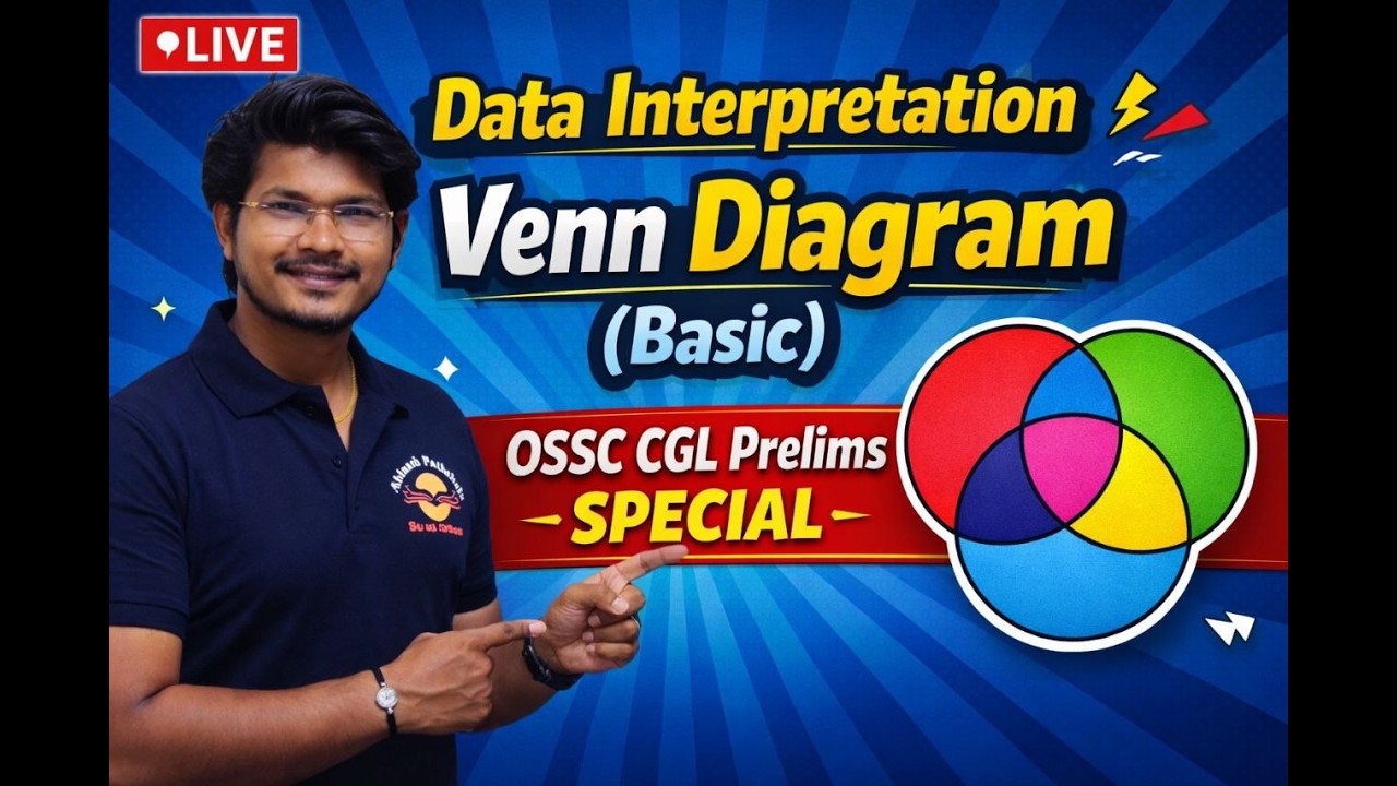 Venn Diagram DI |Live From Lakshya Batch| Concept With Tricks| Abinash Pathshala