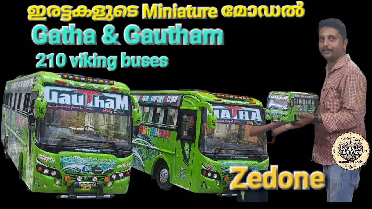 miniature model making-gatha & gautham tourist bus