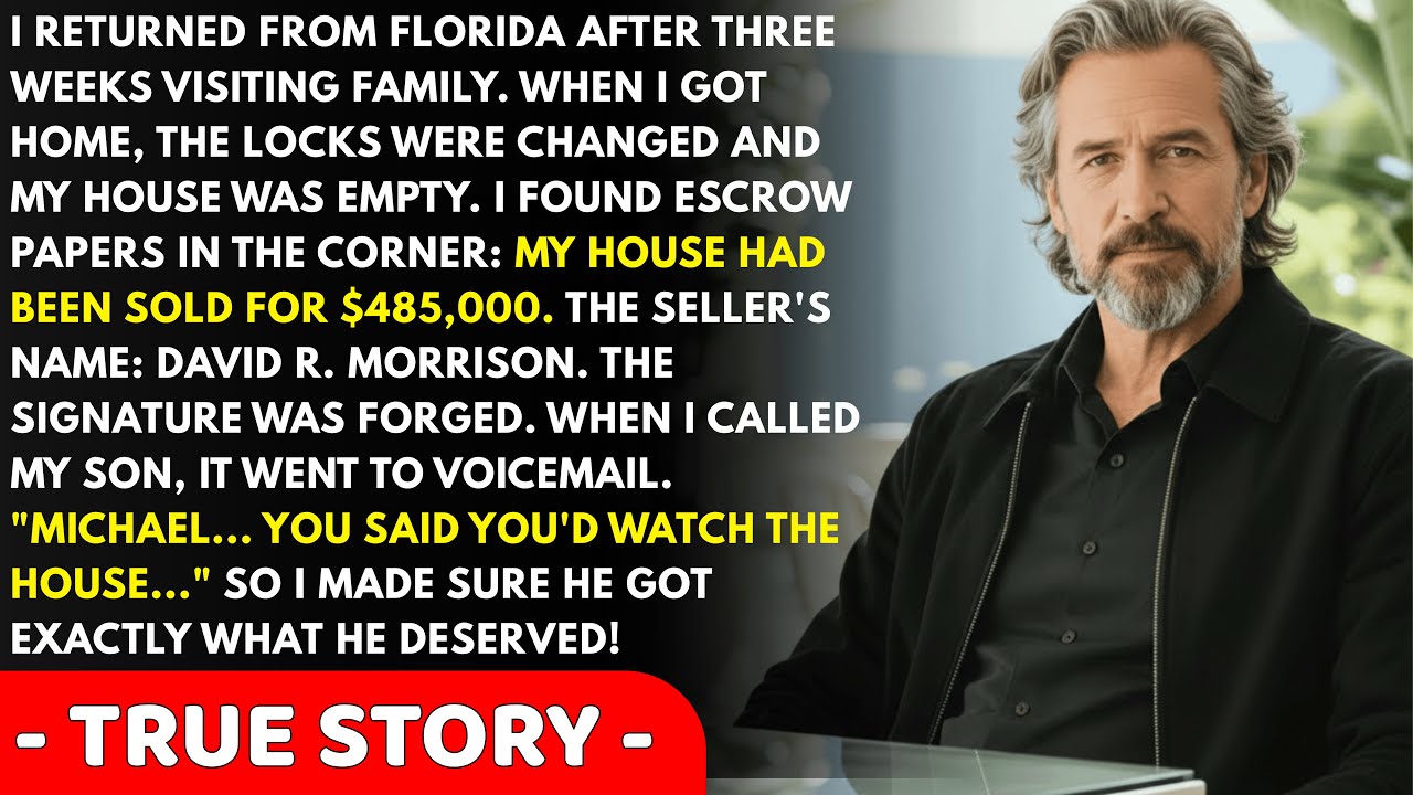 I Returned From My Florida Vacation And Found My House Empty; My Son Had Changed The Locks And...