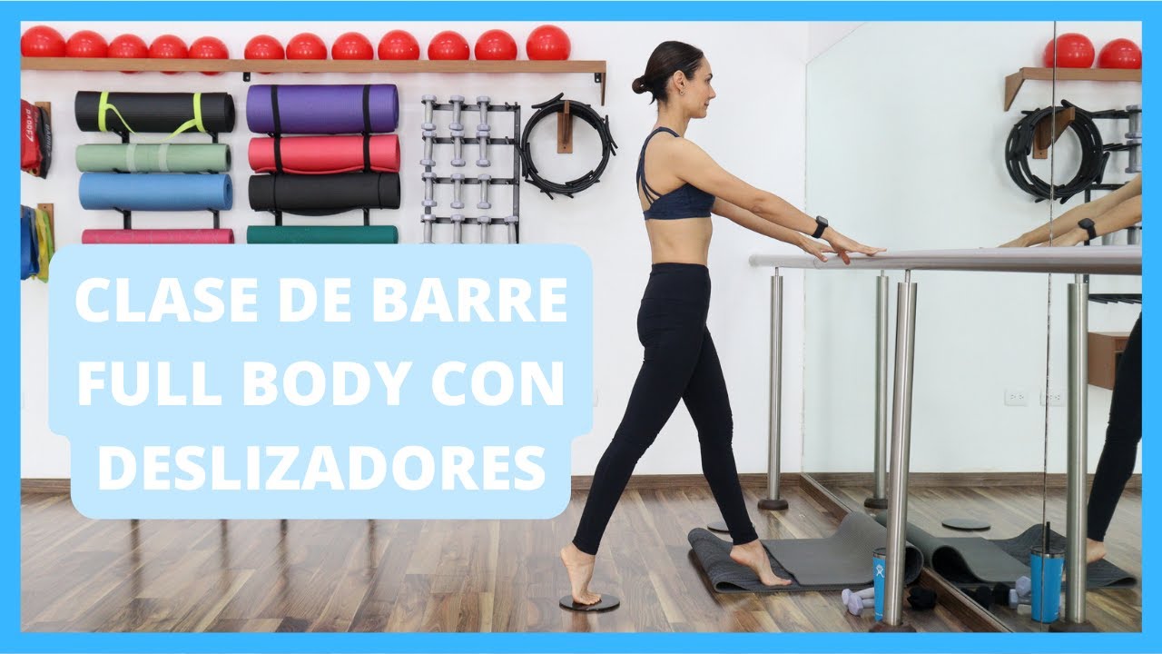 ⚫ CLASE DE BARRE CON DESLIZADORES, trabaja todo el cuerpo.