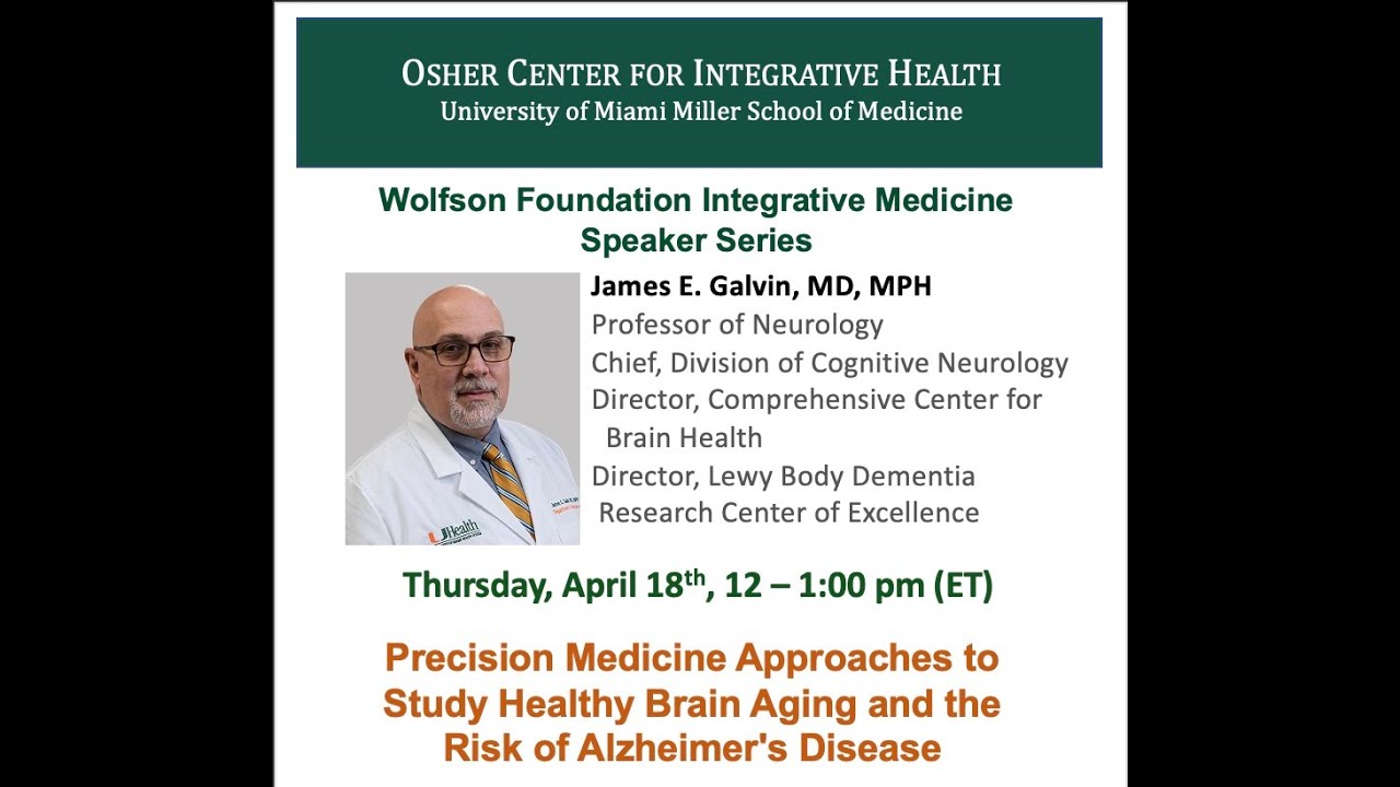 Precision Medicine Approaches to Study Healthy Brain Aging and the Risk of Alzheimer's Disease
