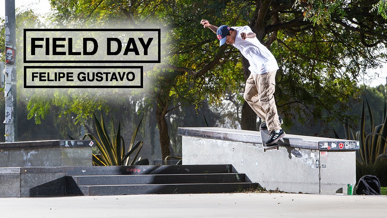 A Day In The Life Of Brazilian Pro Skateboarder Felipe Gustavo | FIELD DAY