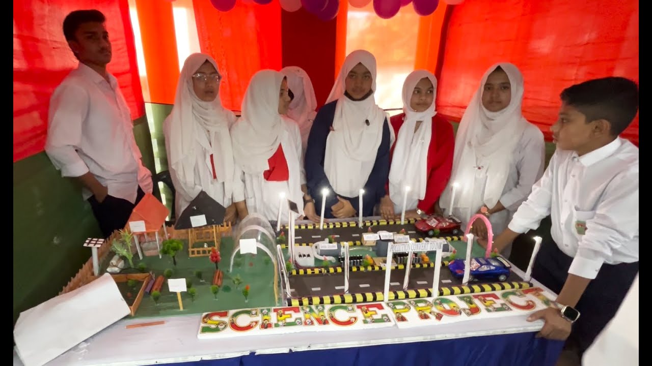 বিজ্ঞান মেলার প্রথম স্থান  অর্জনকারী প্রজেক্ট।Pollution Convert to ink.