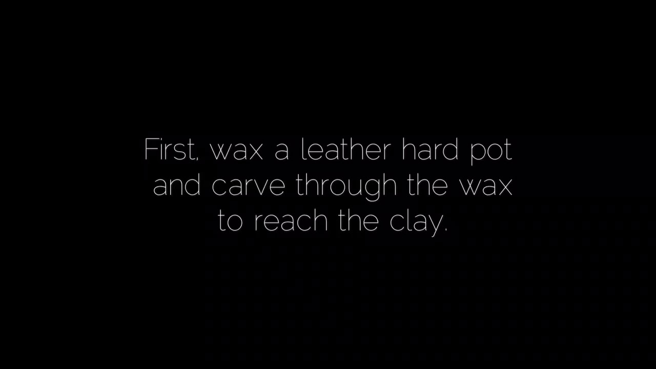 Pottery Video Tutorial: Applying Engobe Over Wax Resist Mishima on a Handmade Wheel Thrown Clay Mug