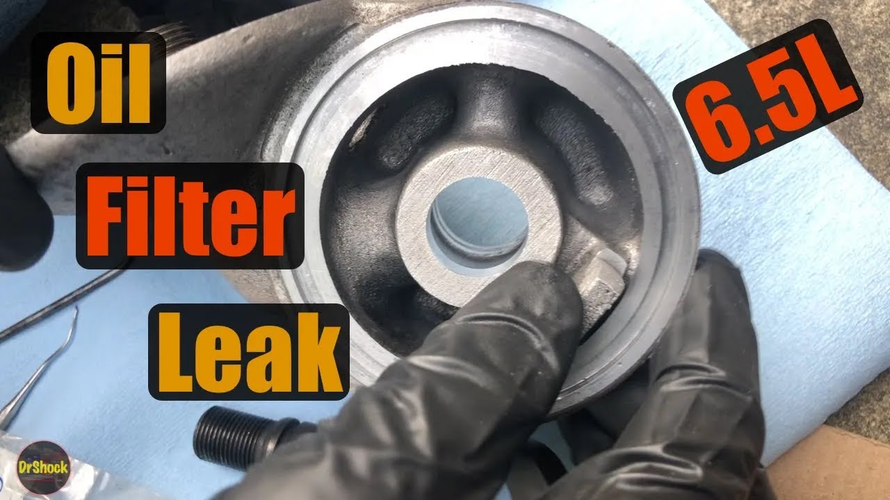 1995 - 2000 GM 4WD K Trucks 6.5L Diesel Engine Oil Filter Adapter Seal Oil Leak Repair (Chevy & GMC)
