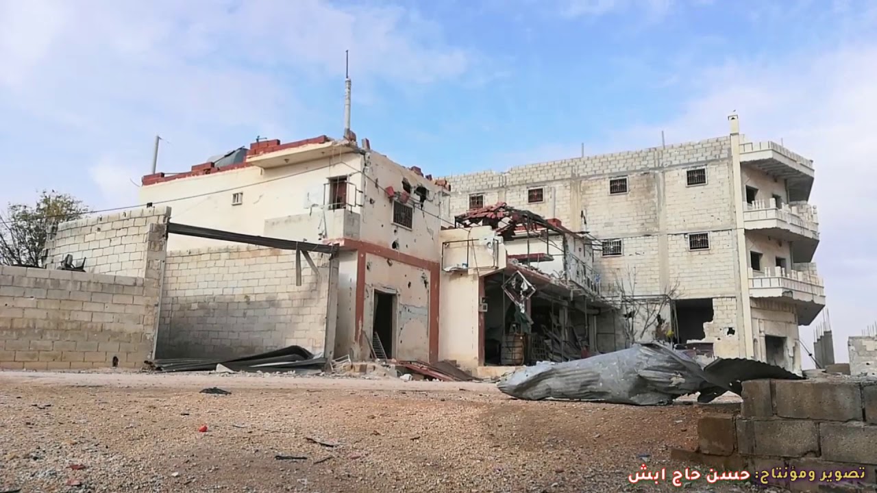اثار الدمار في منازل المدنيين قرية #جزرايا