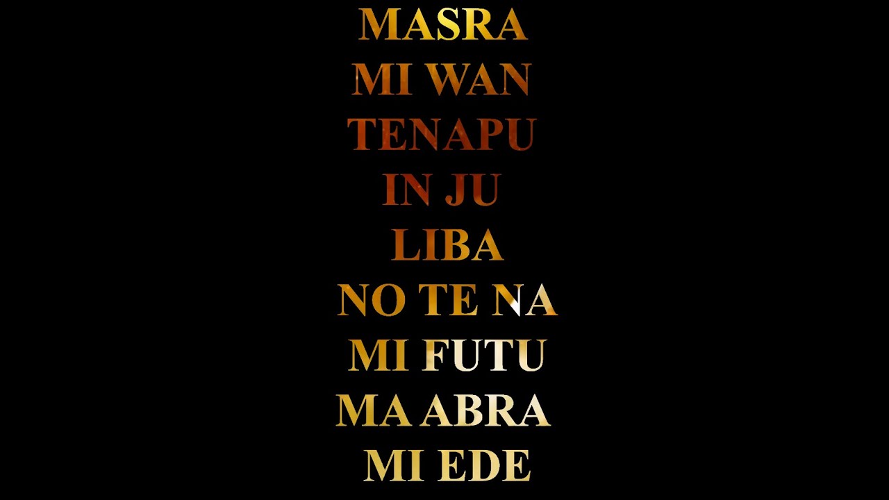 Masra mi wan tenapu in Ju liba [zangdienst 8-12-2024]