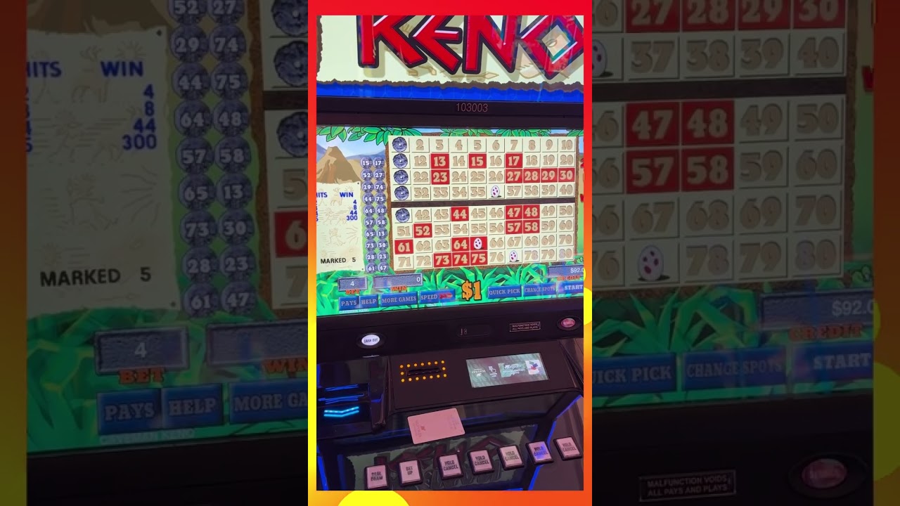 OMG! We Fast-Tapped a WIN on KENO in Less Than 60 Seconds! #slots #keno #casino #gambling