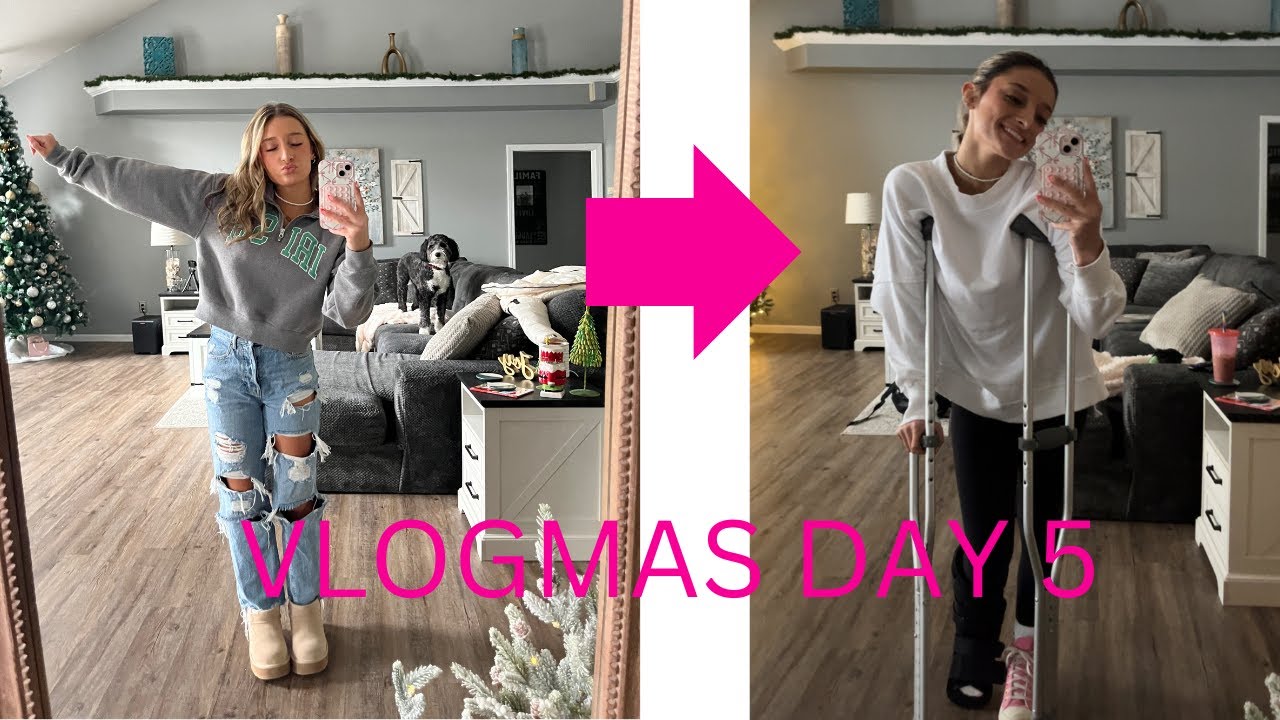 How I ended up on crutches | Vlogmas day 5