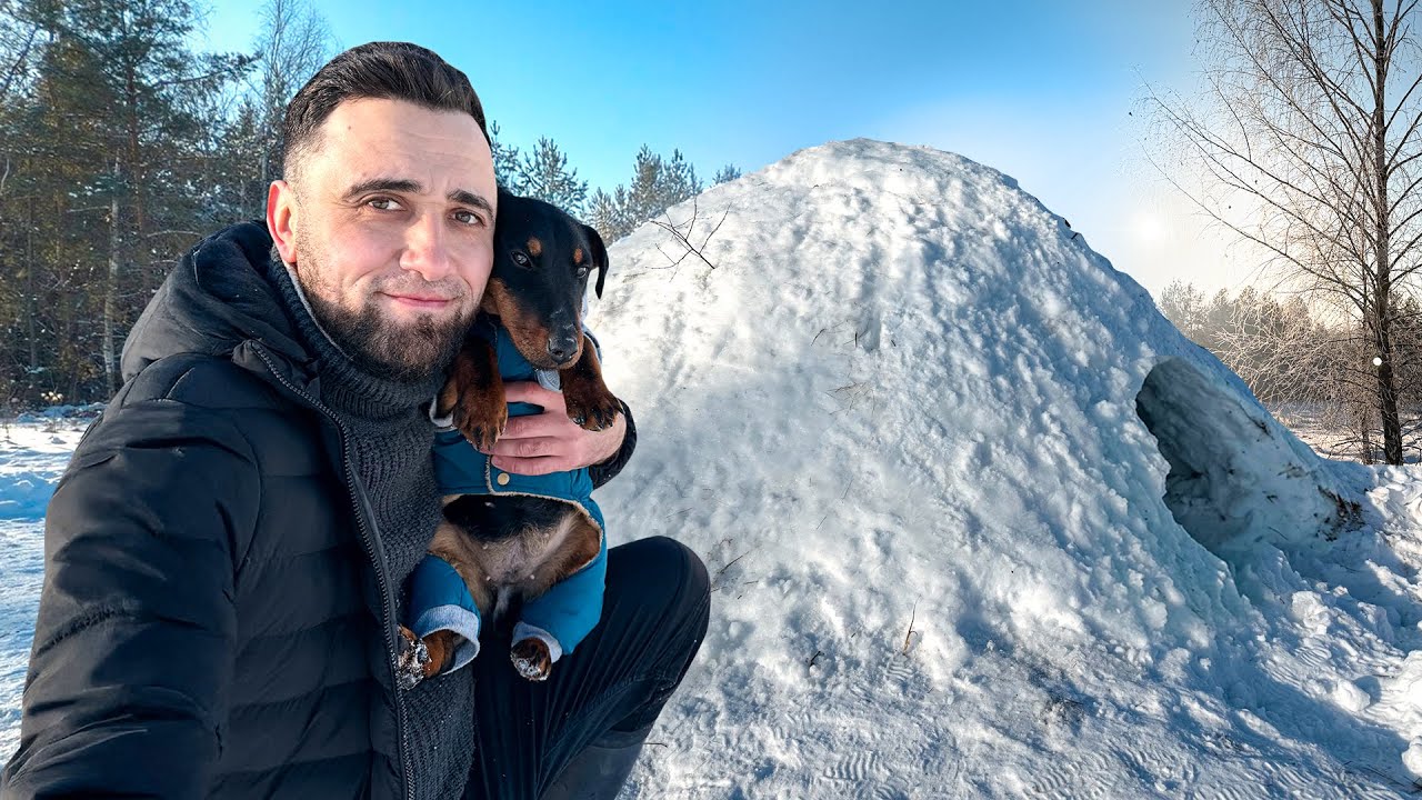 Построил Настоящую Иглу! Из своими друзьями. Картошка в мундирах из салом