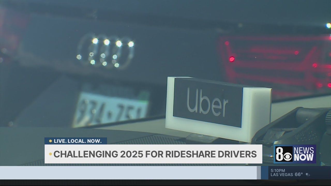 Las Vegas area rideshare drivers report rough 2025
