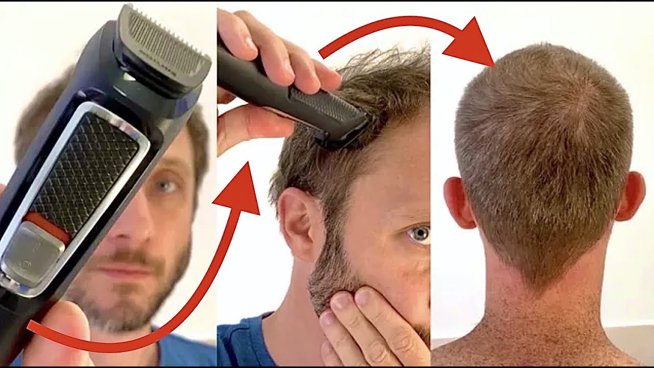 Como CORTAR O PRÓPRIO CABELO com a Maquininha de Cabelo e Aparar Barba Philips Serie 3000