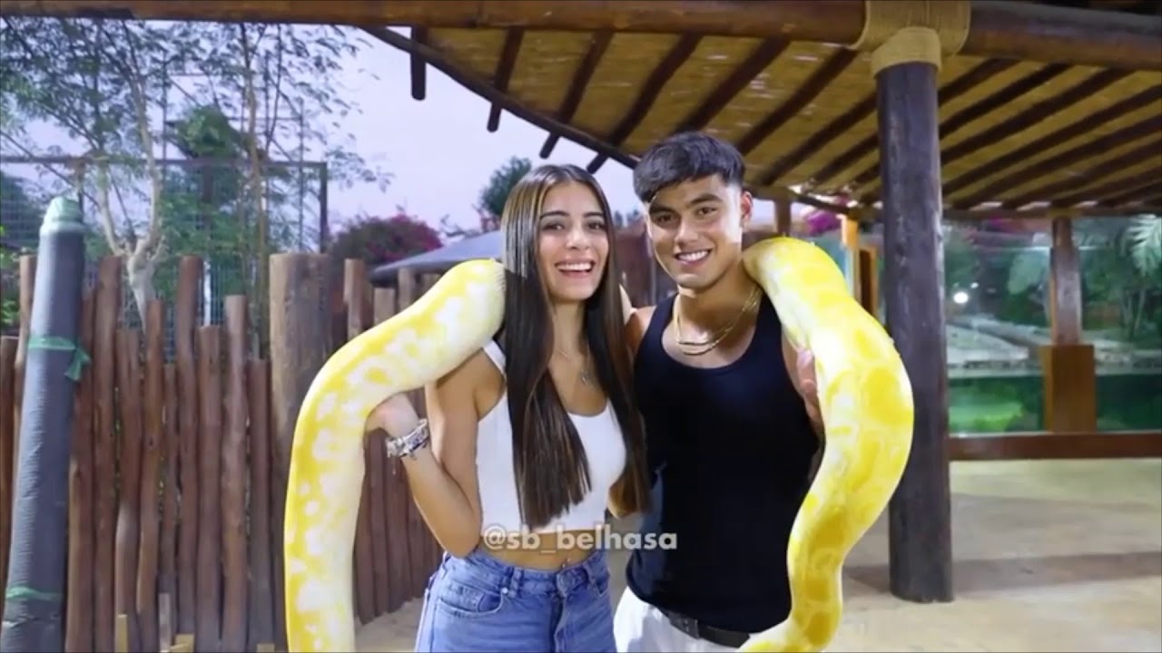 Sabina Hidalgo and Bailey May at the Dubai Zoo, UAE, Sabiley Friendship, November 2020. NOW UNITED