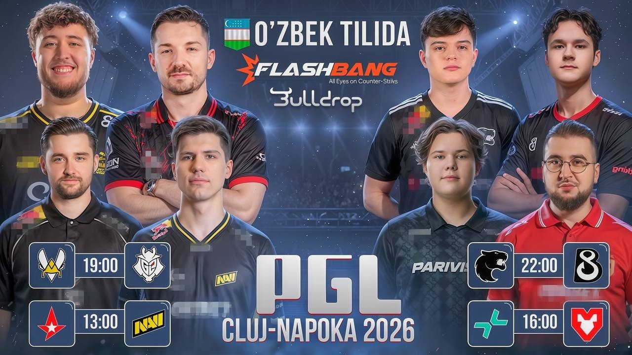 [UZ] PGL CLUJ-NAPOCA 1-KUN | NAVI vs ASTRALIS, MOUZ vs PARIVISION, VITALITY vs G2, FALCONS vs 3DMAX