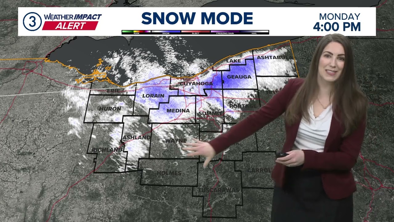 Cleveland weather: Mix of sun and clouds with late day snow on Tuesday