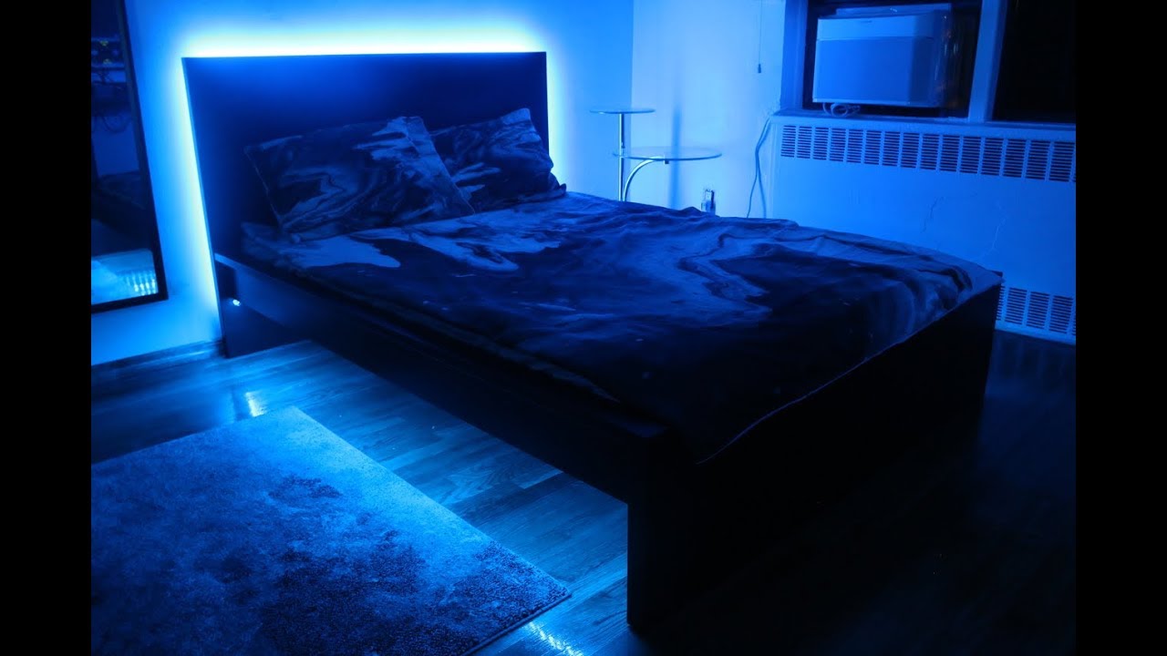Как установить светодиодную ленту под кровать (RGB-освещение в спальне) своими руками