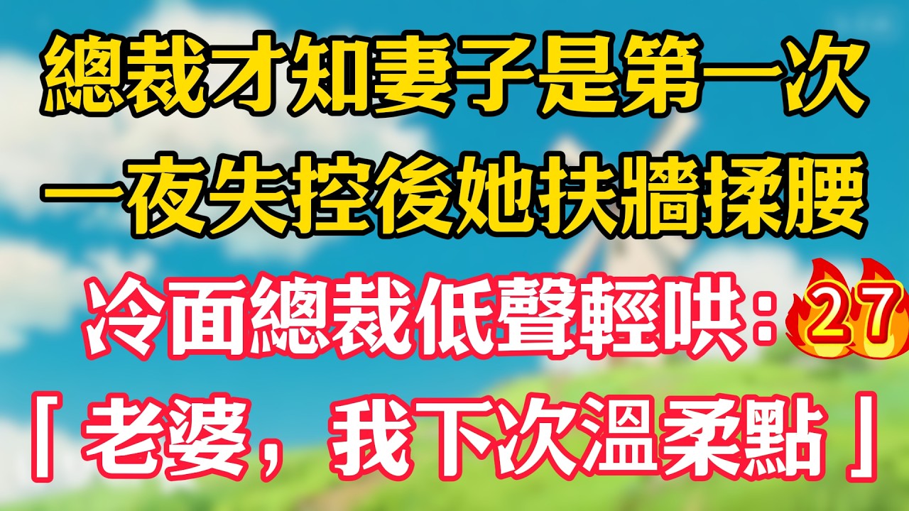 第二十七集：總裁才知妻子是第一次！一夜失控後她扶牆揉腰，冷面總裁低聲輕哄：「老婆，我下次溫柔點」#嬌嬌故事#一菲故事匯