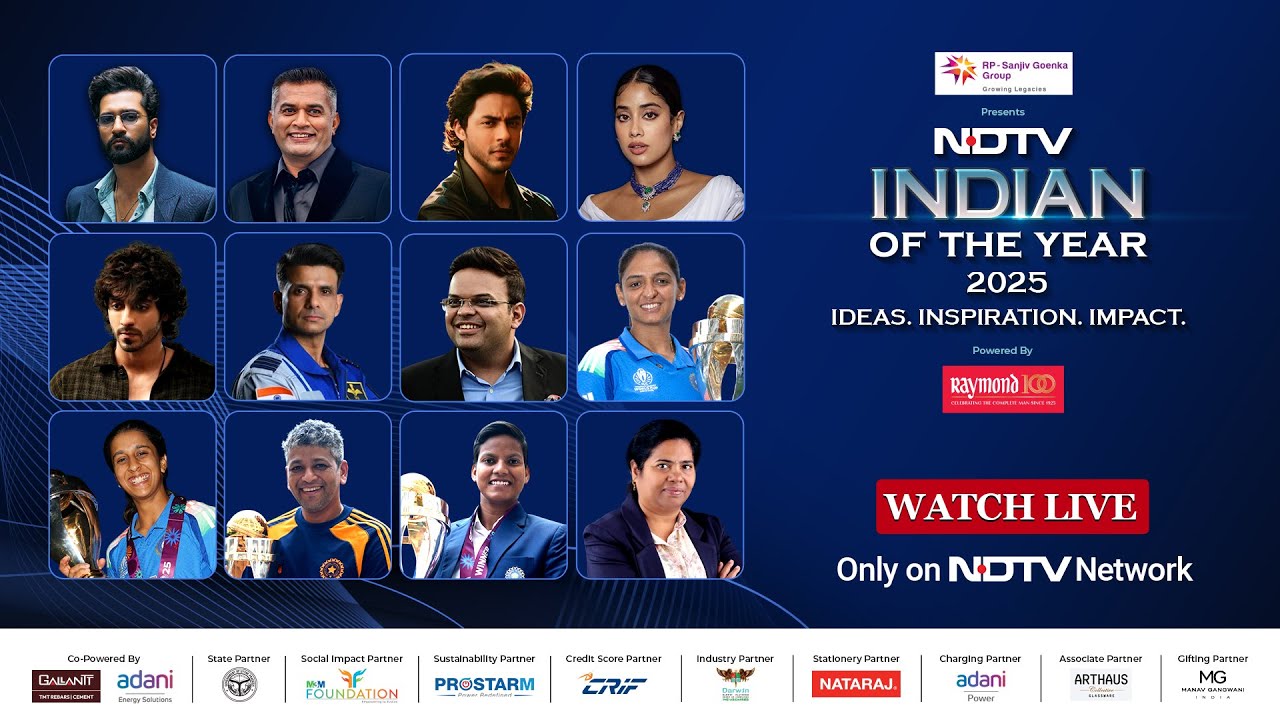 NDTV Indian Of The Year 2025 LIVE | Ideas. Inspiration. Impact.