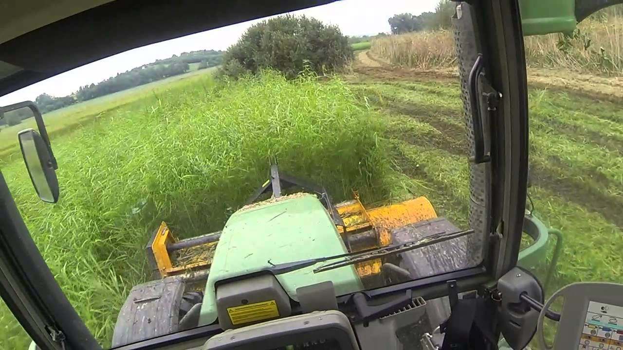Fendt 412 Mulchen/ Flail-mowing [GoPro]