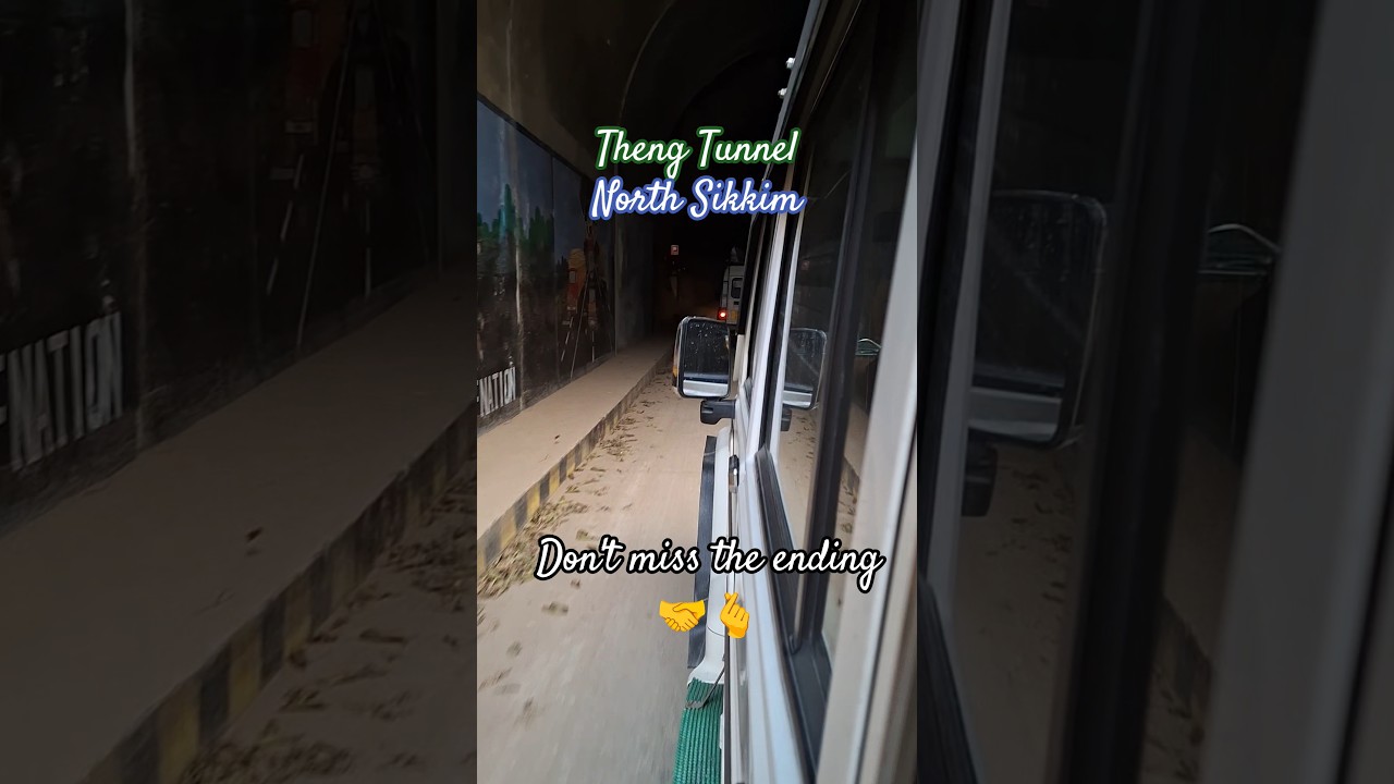 Theng Tunnel-Mountain Tunnel 😎💜 Dangerous route🫣 || North Sikkim 