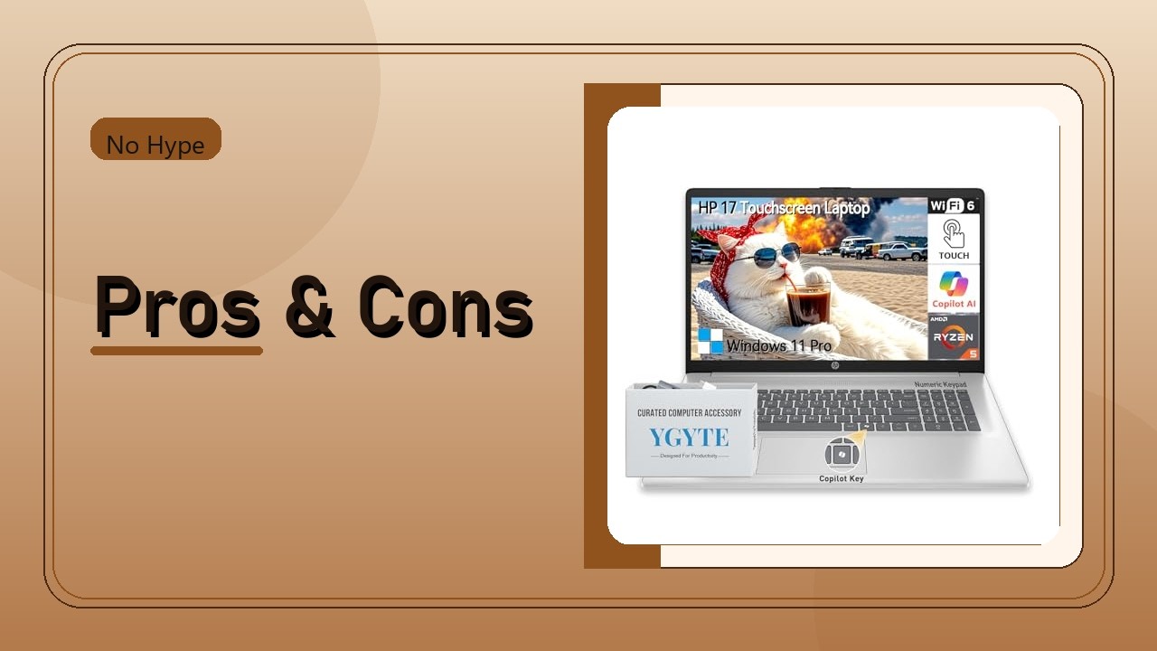 HP 17 Inch Laptop Touchscreen Computer 17.3 HD+ Honest Review 2026