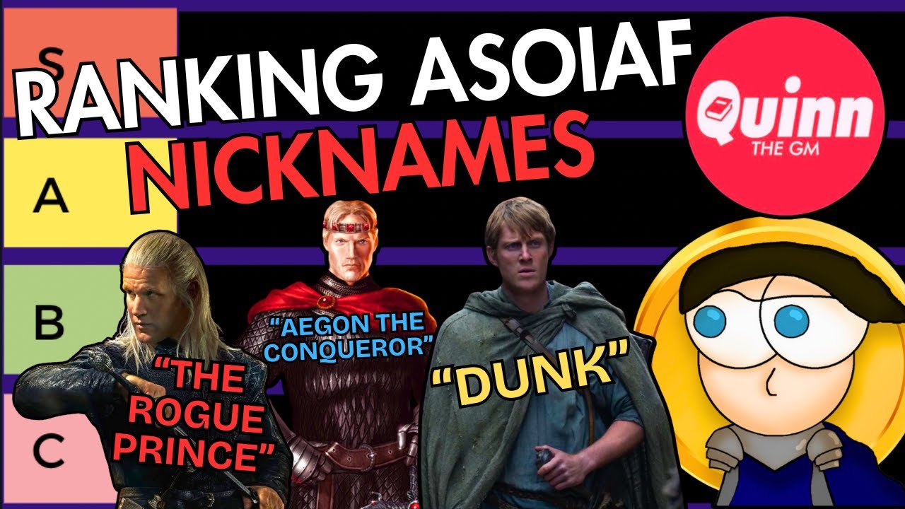 Ranking Historical ASOIAF Nicknames w/ Fantasy Haven